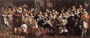 HELST, Bartholomeus van der Celebration of the Peace of Mnster, 1648, at the Crossbowmen s Headquarters oil painting reproduction